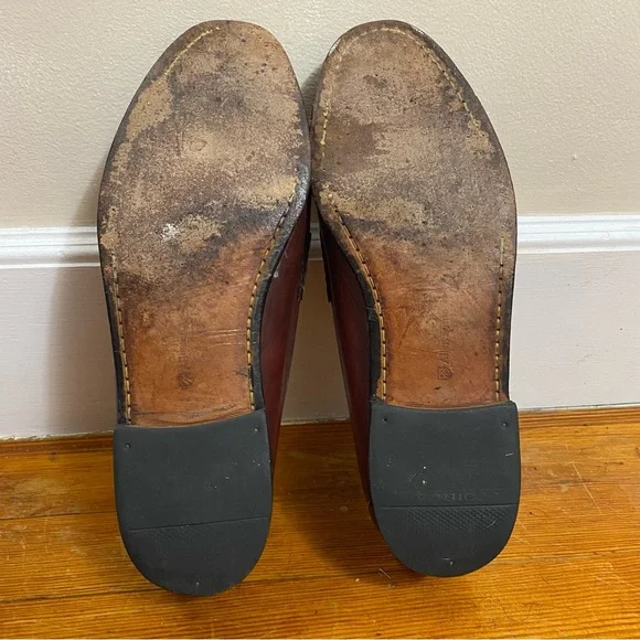 Allen Edmonds men's "Cavanaugh" dress penny loafers maroon/oxblood sz 12 - Picture 12 of 12